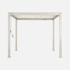 Pérgola bioclimática 3x3m de aluminio con lamas orientables