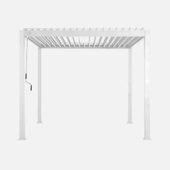 Pérgola bioclimática 3x3m de aluminio con lamas orientables