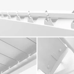 Pérgola bioclimática 3x6m de aluminio con lamas orientables
