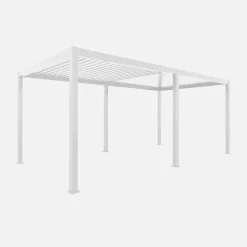 Pérgola bioclimática 3x6m de aluminio con lamas orientables