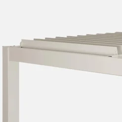 Pérgola bioclimática 3x3m de lamas de aluminio y acero