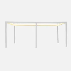 Pérgola bioclimática 3x6m eléctrica de aluminio con iluminación LED