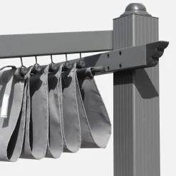 Pérgola 3x4m de aluminio con cubierta corredera
