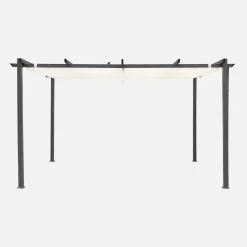 Pérgola 3x4m de aluminio con cubierta corredera