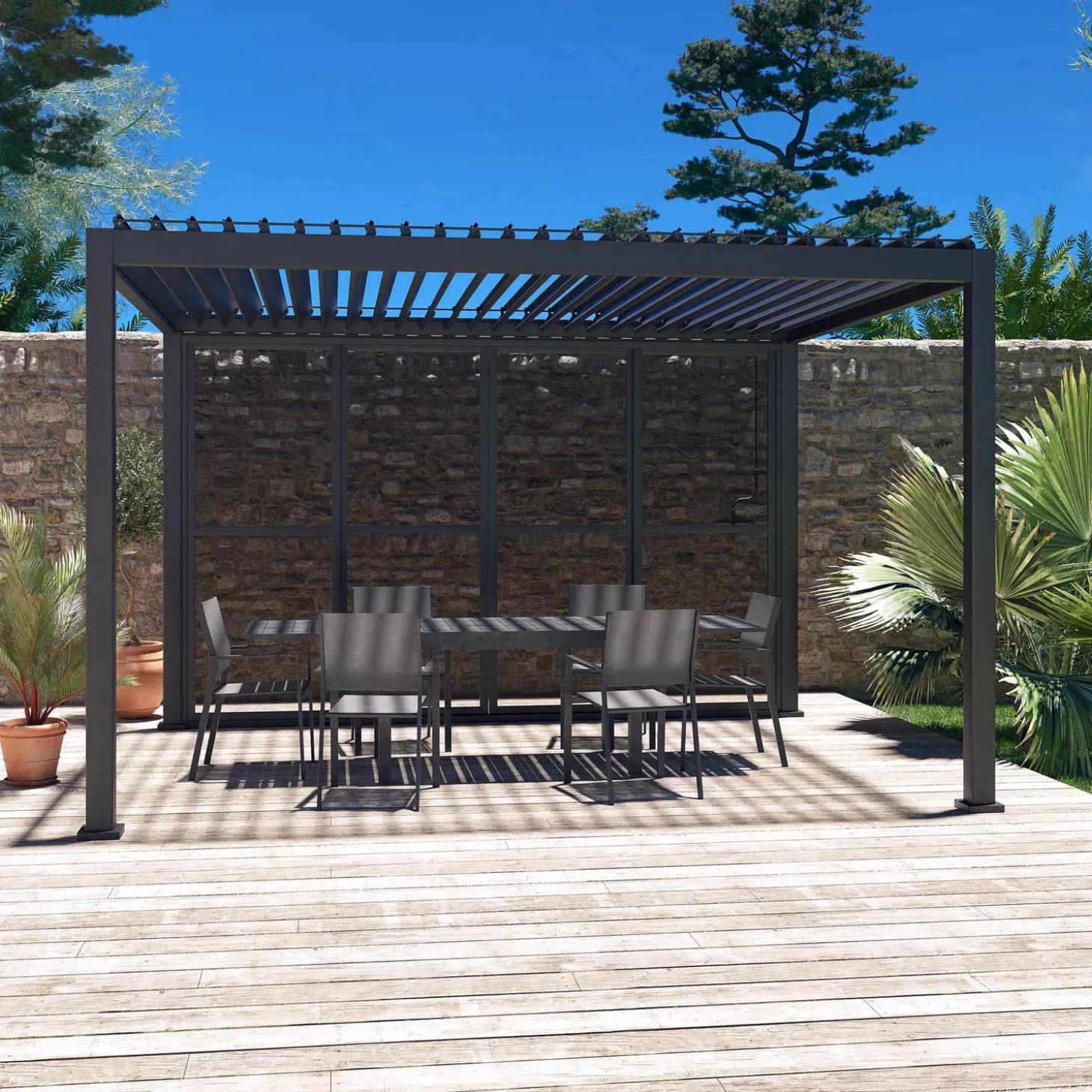 Puerta corredera para pérgola Triomphe de 4m