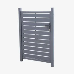 Puerta de jardín de aluminio con cerradura y manija