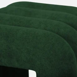 Puff contemporáneo de tela, set de 2