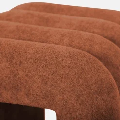 Puff contemporáneo de tela, set de 2