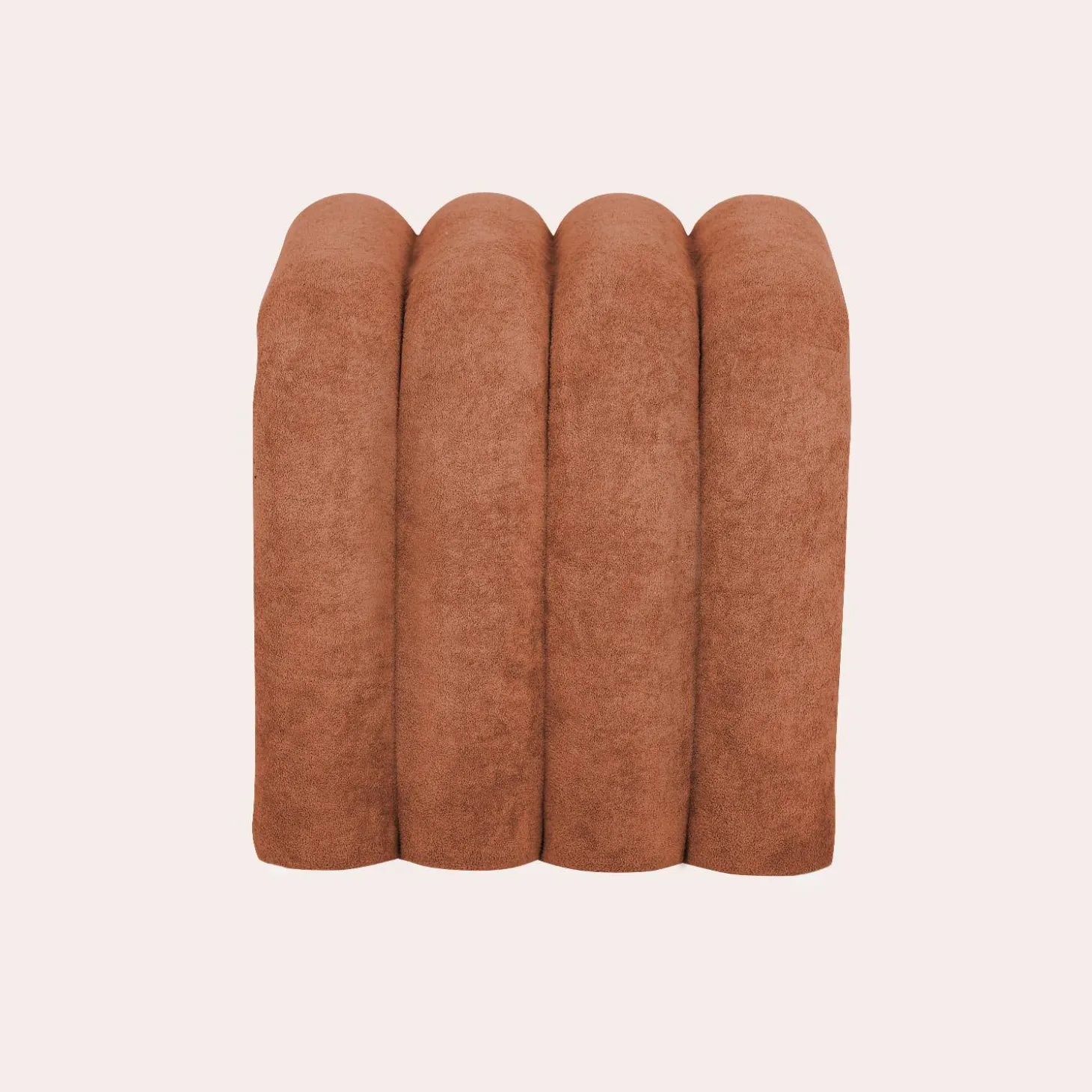 Puff contemporáneo de tela, set de 2
