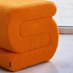 Puff de diseño en borreguito
