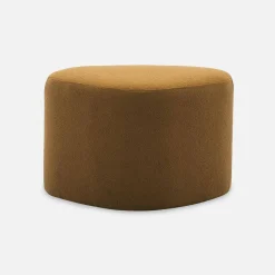 Puff de tela con forma de guijarro