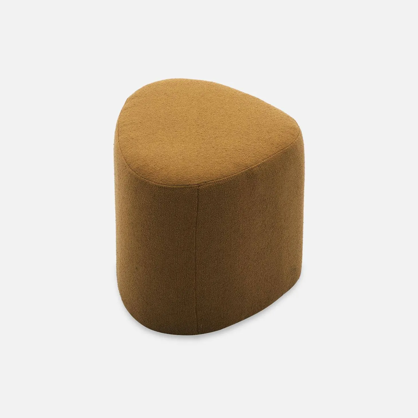 Puff de tela con forma de guijarro
