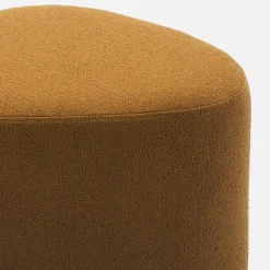 Puff de tela con forma de guijarro