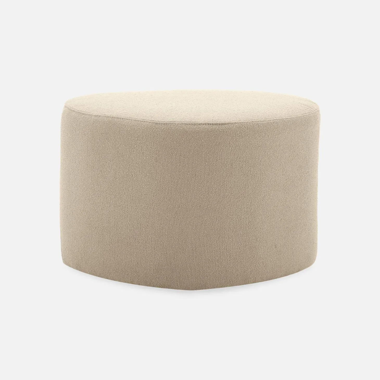 Puff de tela con forma de guijarro