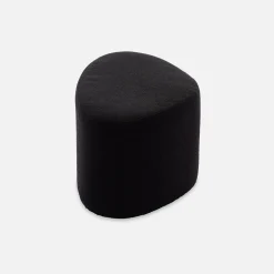 Puff de tela con forma de guijarro