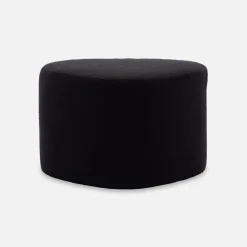 Puff de tela con forma de guijarro