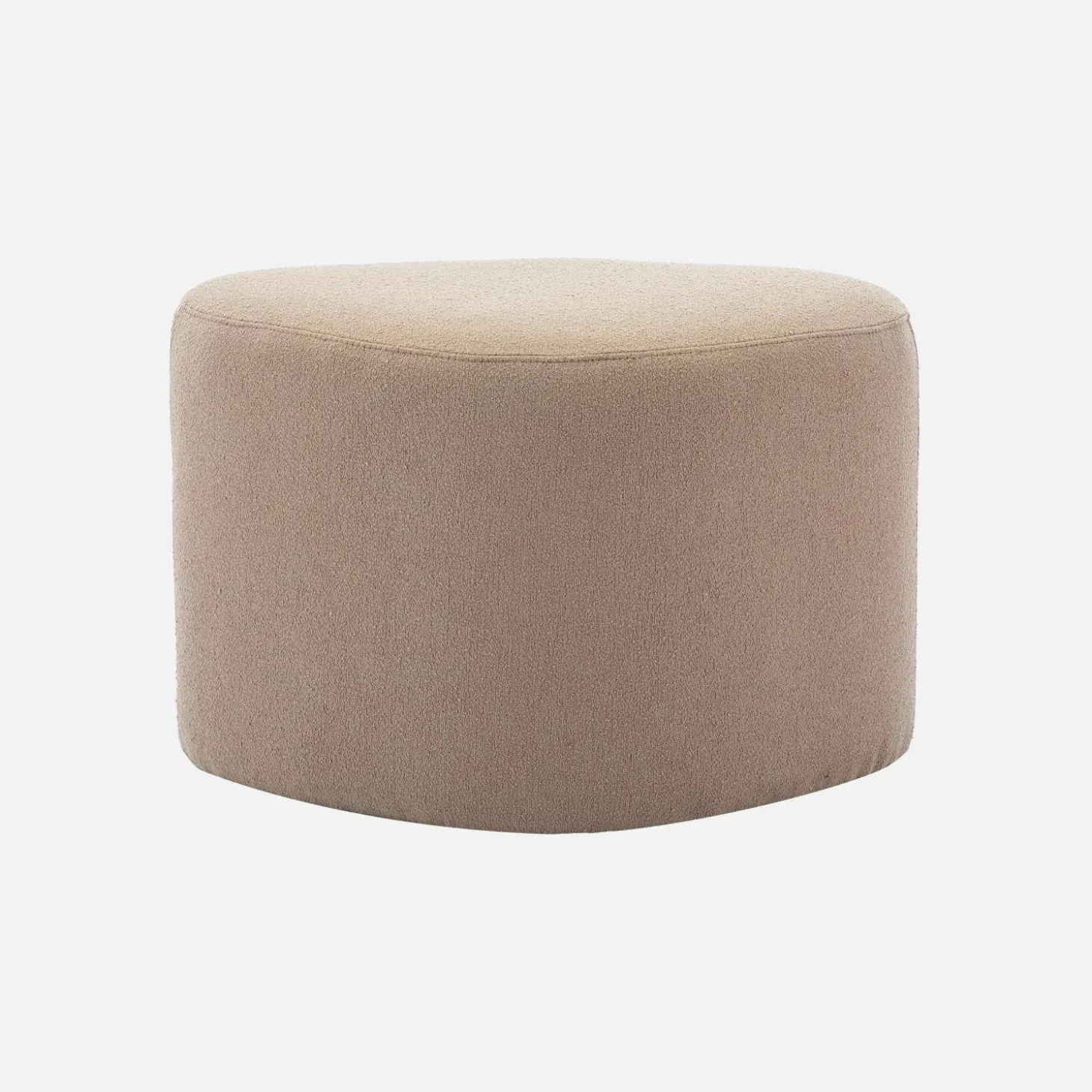 Puff de tela con forma de guijarro