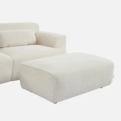 Puff, reposapiés para sofá 3 plazas Wallas borreguito