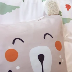 Ropa de cama de microfibra reversible impreso bosque de otoño, 1 plaza