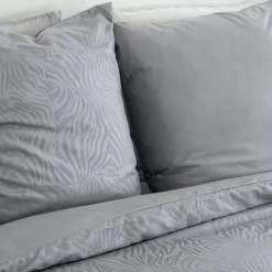 Ropa de cama de poliéster reversible con estampado de cebra, 2 plazas