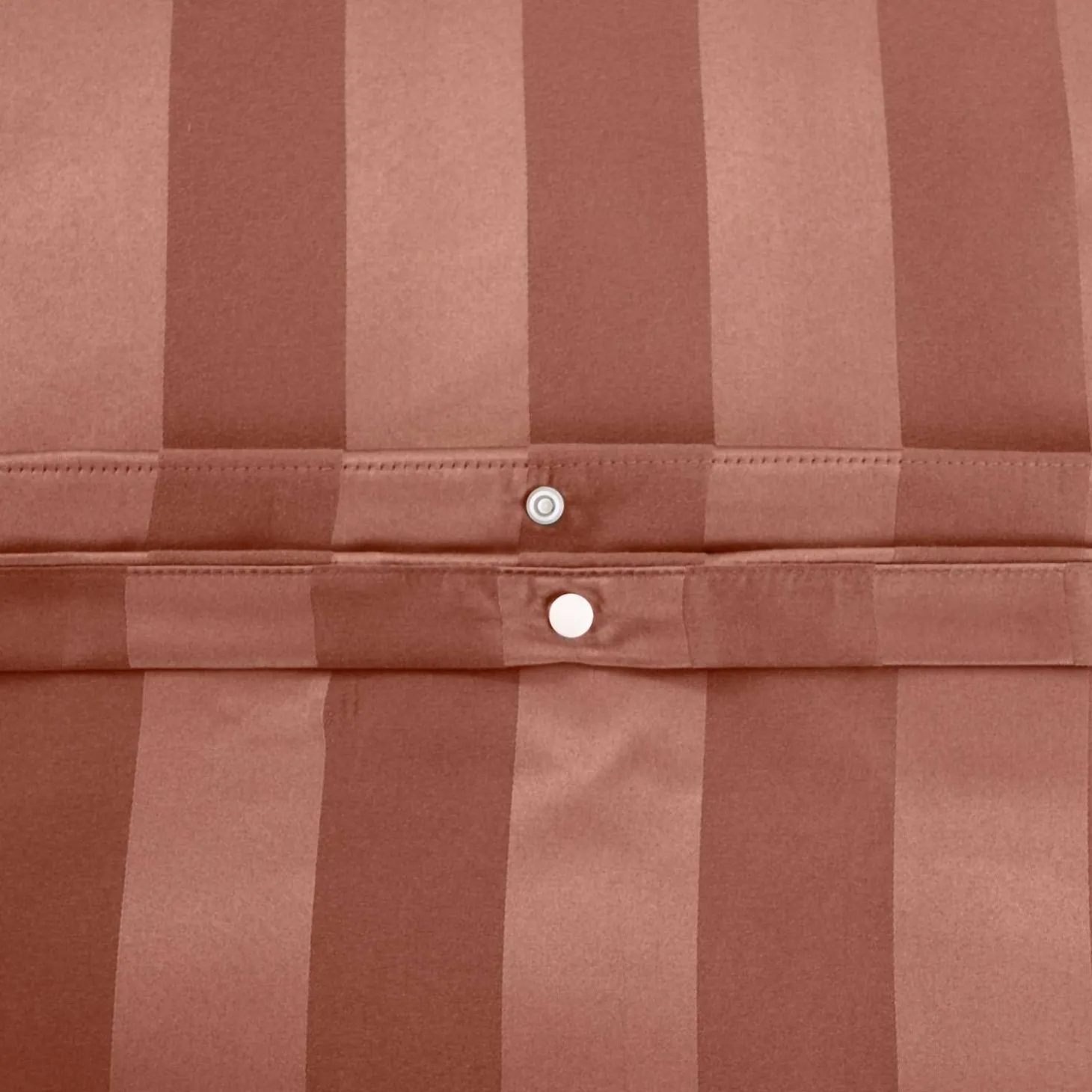 Ropa de cama de poliéster efecto satén con finas rojo, 2 plazas