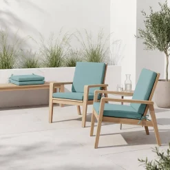 Set de 4 cojínes para silla de jardín