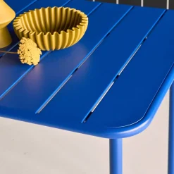 Set mesa de jardín bistró de acero con 8 sillas, 160cm
