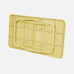 Set mesa de jardín bistró plegable de acero con 6 sillas, 140cm