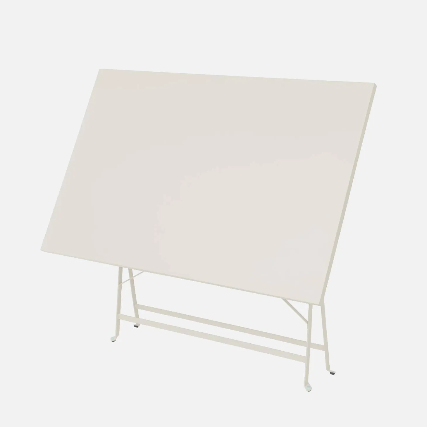 Set mesa de jardín bistró plegable de acero con 4 sillas, 110cm
