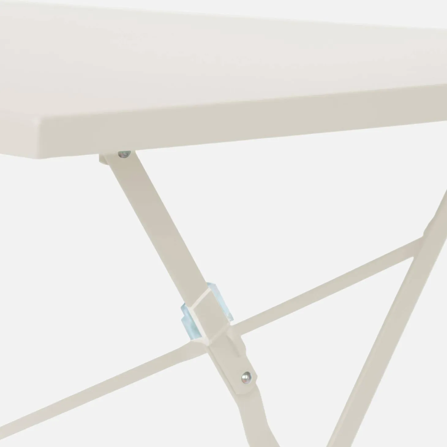 Set mesa de jardín bistró plegable de acero con 4 sillas, 110cm