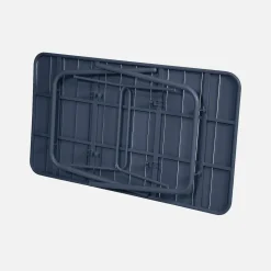 Set mesa de jardín bistró plegable de acero con 6 sillas, 140cm