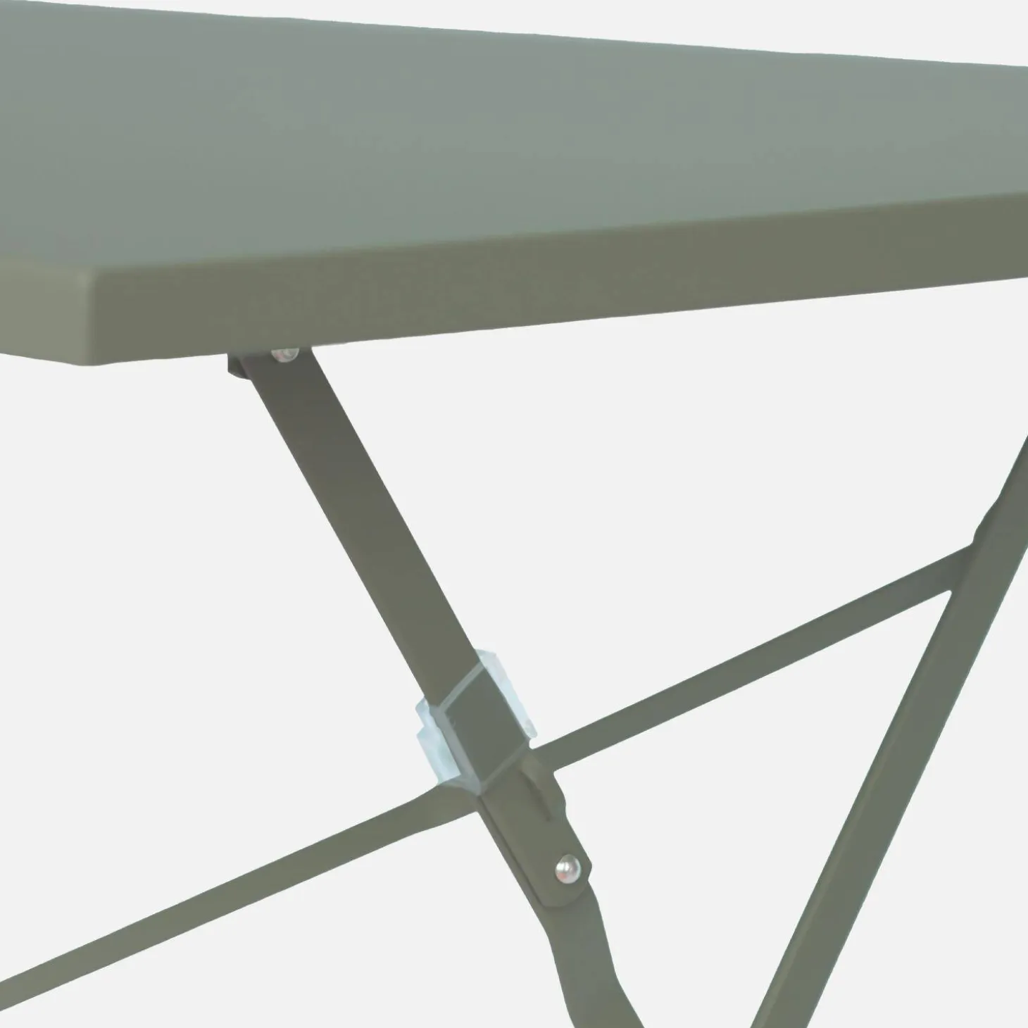Set mesa de jardín bistró plegable de acero con 4 sillas, 110cm