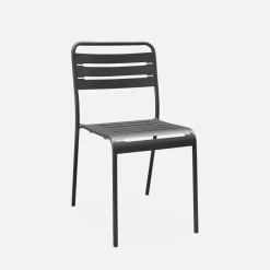 Set mesa de jardín de metal 120cm con 4 sillas