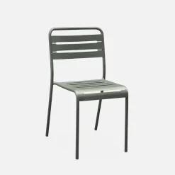 Set mesa de jardín de metal 120cm con 4 sillas
