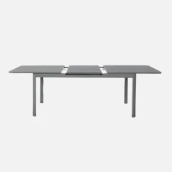 Set mesa de jardín extensible de aluminio de 8 a 10 sillas