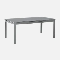 Set mesa de jardín extensible de aluminio de 8 a 10 sillas