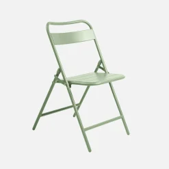 Set mesa de jardín plegable de metal con 6 asientos