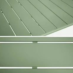 Set mesa de jardín plegable de metal con 6 asientos