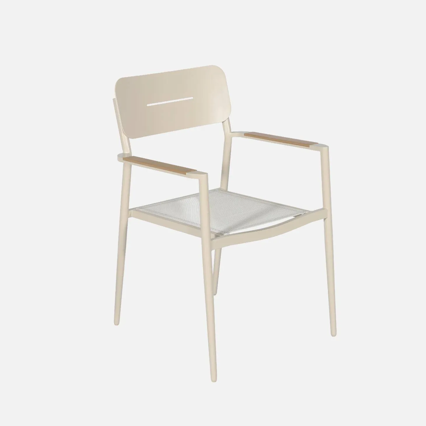 Set mesa de jardín redonda de aluminio y vidrio con 6 sillas