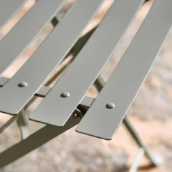 Set sillas de jardín plegables de metal, 2 asientos