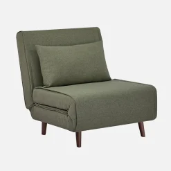 Silla convertible en cama tela base madera