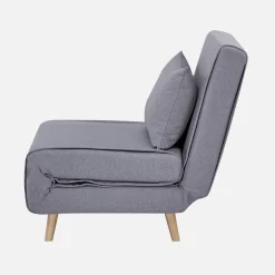 Silla convertible en cama tela base madera