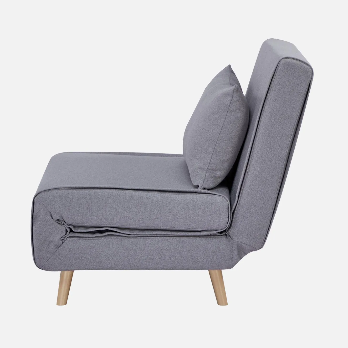 Silla convertible en cama tela base madera