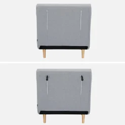 Silla convertible en cama tela base madera