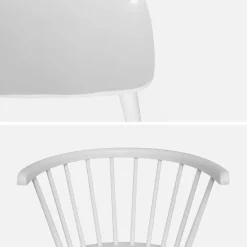 Silla de bar de madera, set de 2