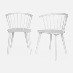 Silla de bar de madera, set de 2