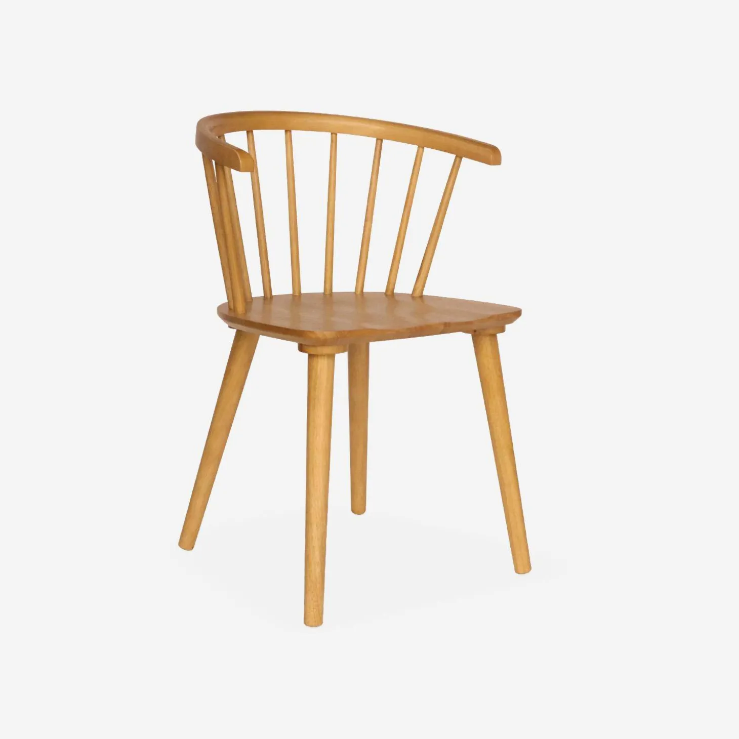 Silla de bar de madera, set de 2