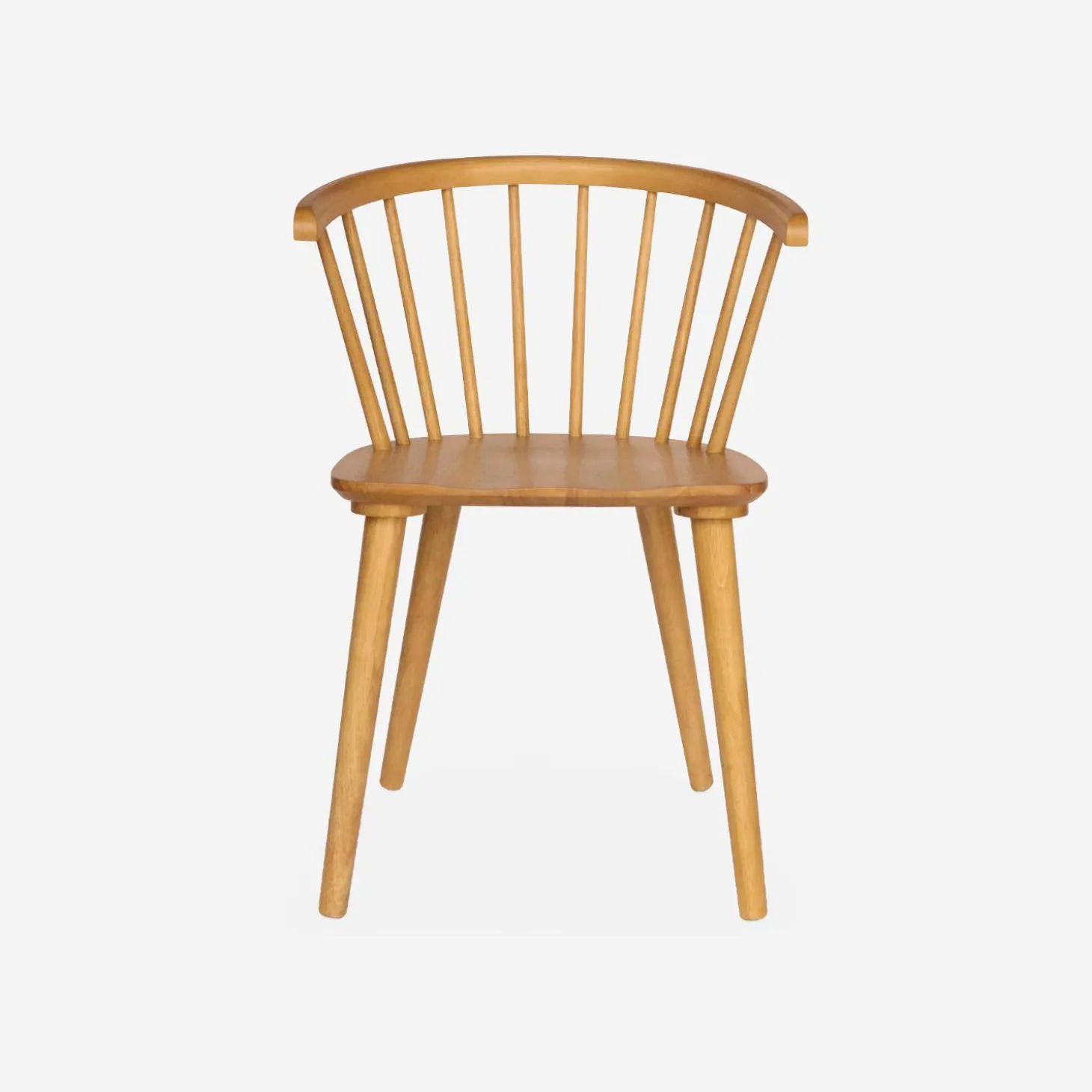 Silla de bar de madera, set de 2