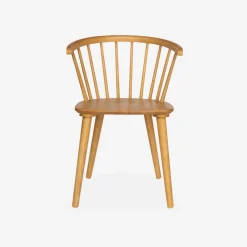 Silla de bar de madera, set de 4