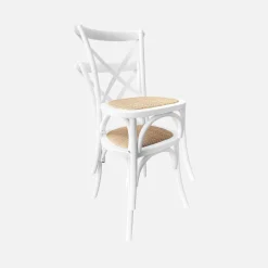 Silla de bistró vintage de madera, set de 2